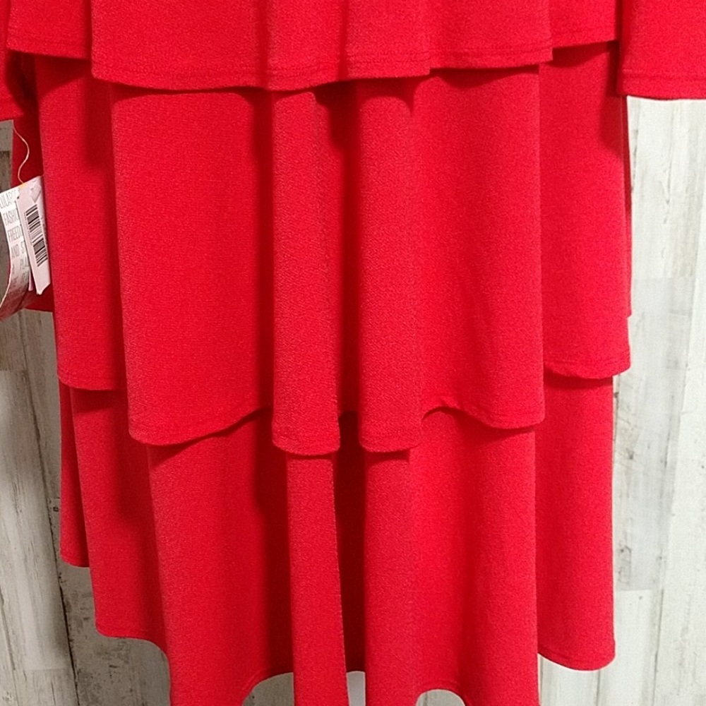 NWT LuLaRoe Red Georgia Tiered Skirt Dress - Picture 5 of 12
